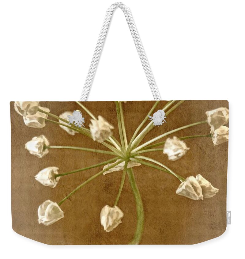 Seed Head Weekender Tote Bag featuring the photograph Firecracker by Peggy Hughes