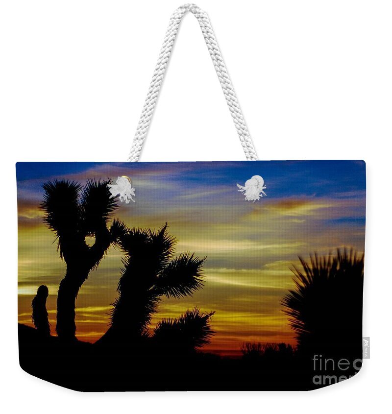 Desert Sunrise Weekender Tote Bag featuring the photograph FirsT LighT by Angela J Wright