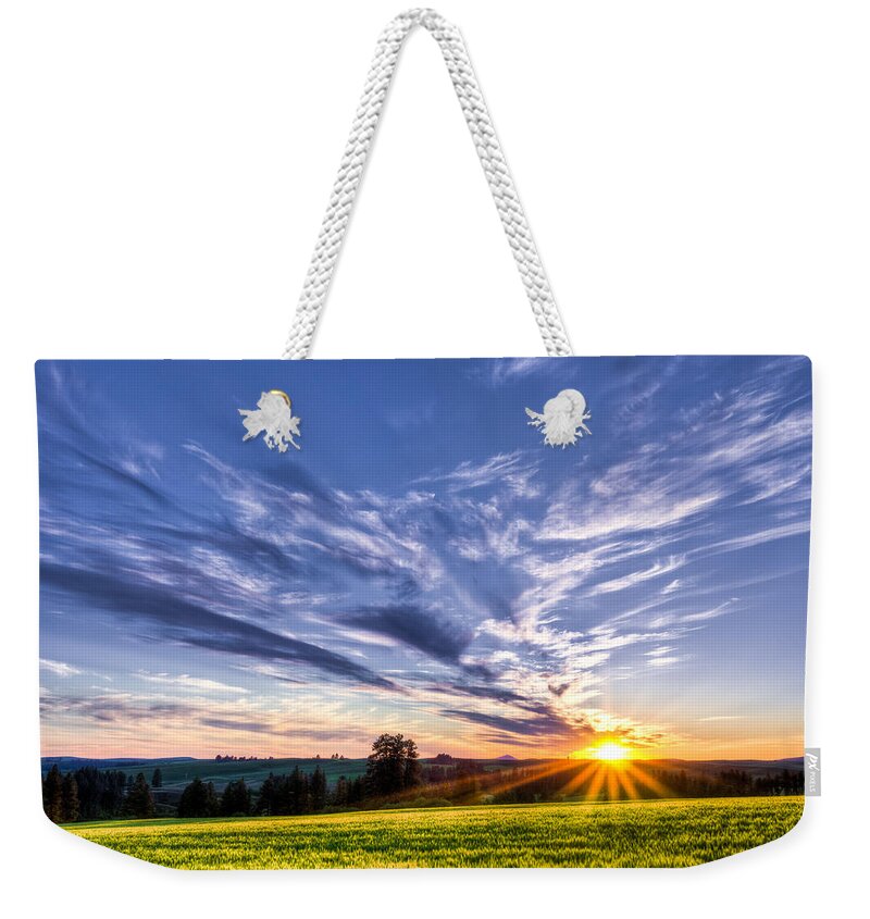 Palouse Weekender Tote Bag featuring the photograph First Summer Day by Niels Nielsen