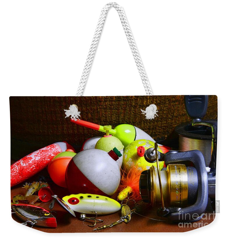 Paul Ward Weekender Tote Bag featuring the photograph Fishing - Freshwater Tackle by Paul Ward