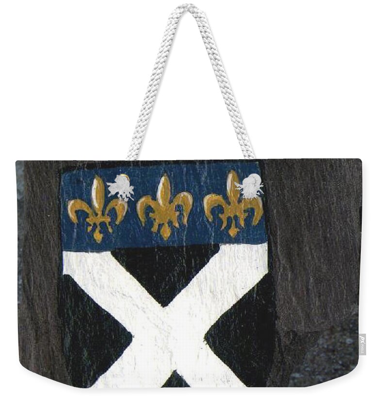 Coat Of Arms Weekender Tote Bag featuring the painting Fitzpatrick by Barbara McDevitt