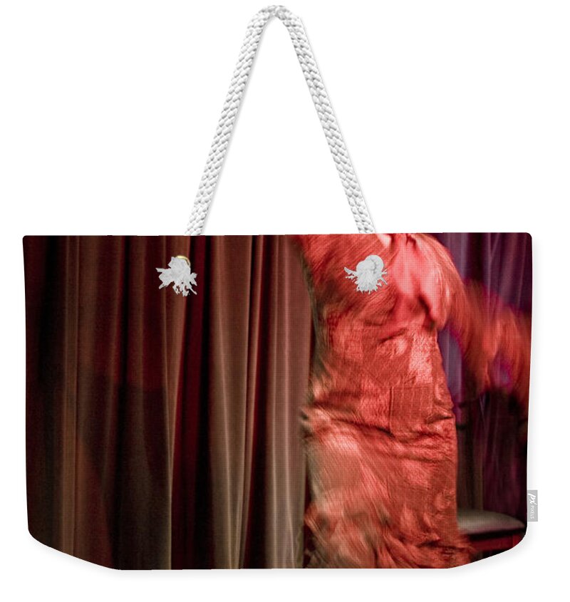 Andalusia Weekender Tote Bag featuring the photograph Flamenco Series 13 by Catherine Sobredo