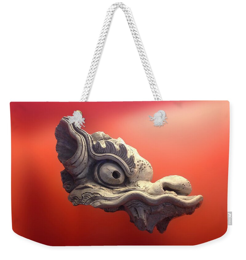 Pop Weekender Tote Bag featuring the photograph Floating Dragon by Tony Rubino