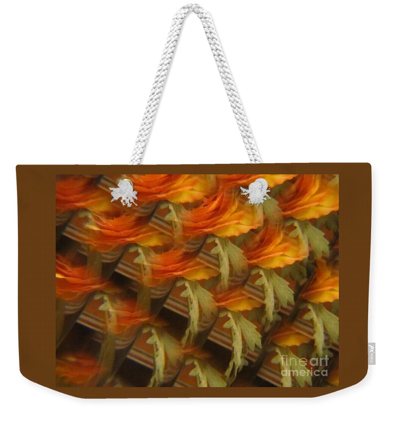 Floral Weekender Tote Bag featuring the photograph Floral Abstract by Tara Shalton