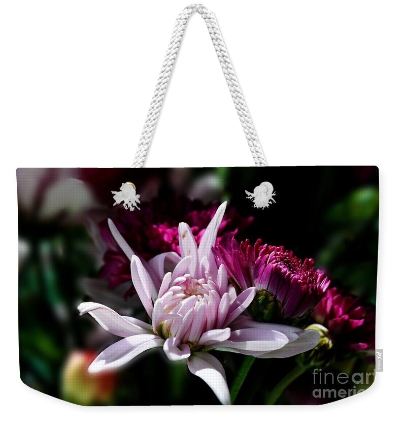 Michelle Meenawong Weekender Tote Bag featuring the photograph Floral Beauty by Michelle Meenawong
