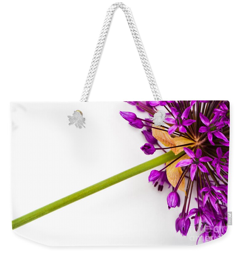 Flower Weekender Tote Bag featuring the photograph Flower At Rest by Michael Arend