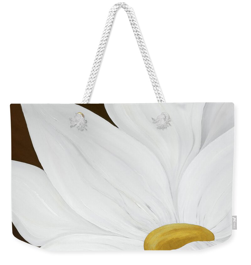 Flower Weekender Tote Bag featuring the painting My Flower by Tamara Nelson
