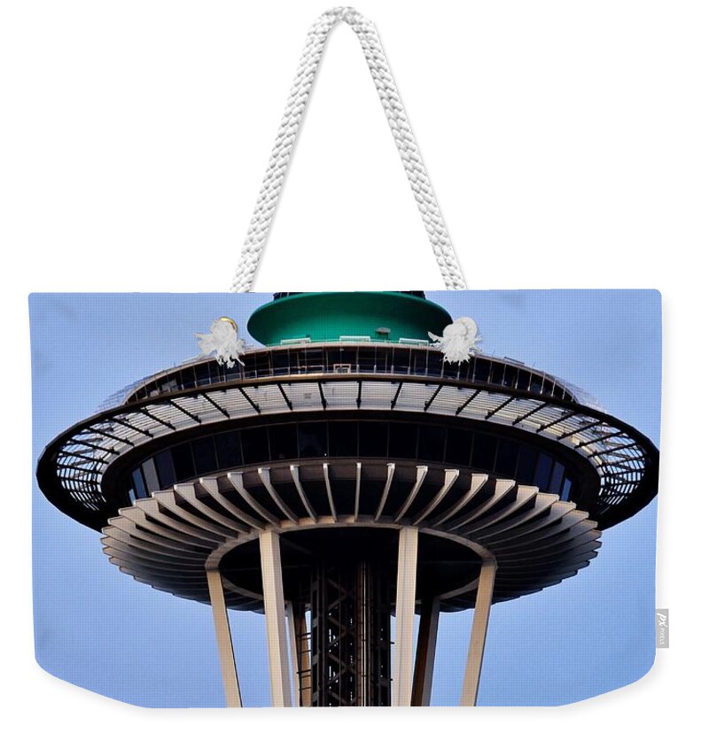 Seattle Weekender Tote Bag featuring the photograph Fly It Proud by Benjamin Yeager