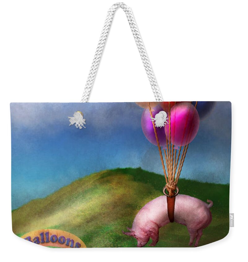 Flying Pig Child How I Wish I Were A Bird Weekender Tote Bag For Sale By Mike Savad