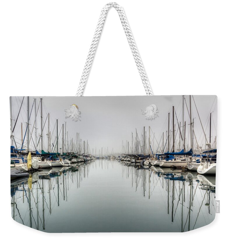  Weekender Tote Bag featuring the photograph Foggy Autumn Morning by Heidi Smith