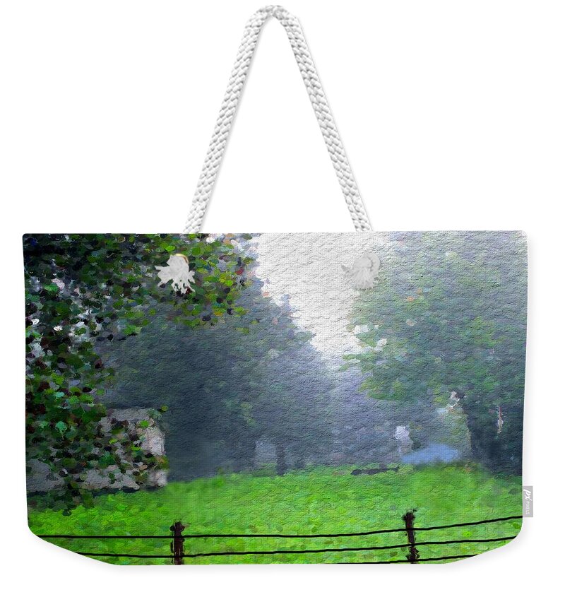 Portrait Weekender Tote Bag featuring the photograph Foggy Day by Morgan Carter