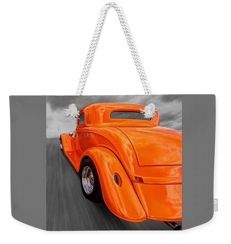 Hotrod Weekender Tote Bag featuring the photograph Ford Coupe Hot Rod 1934 by Gill Billington