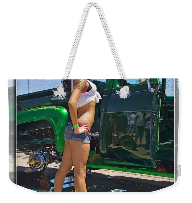 Ford Pick Up Weekender Tote Bag featuring the photograph Ford Pick up_A by Walter Herrit