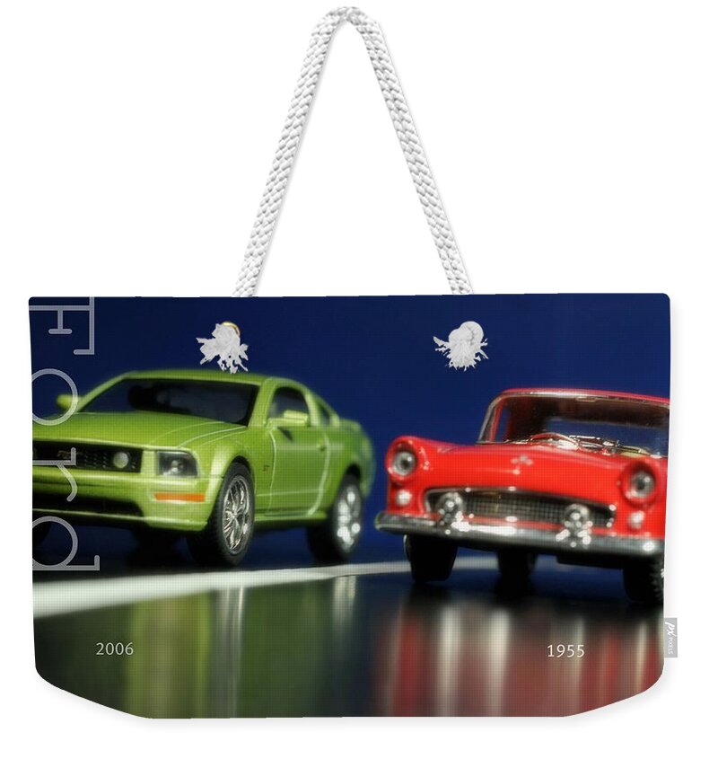Cars Weekender Tote Bag featuring the photograph Ford Then and Now by Diana Angstadt
