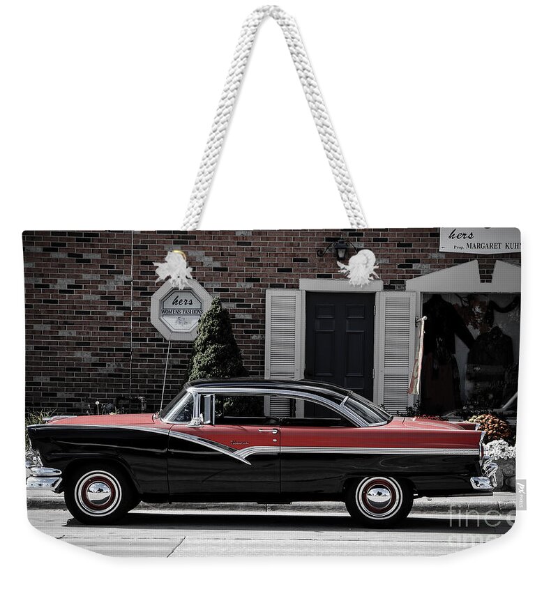 Ford Weekender Tote Bag featuring the photograph Ford Ventura by Grace Grogan