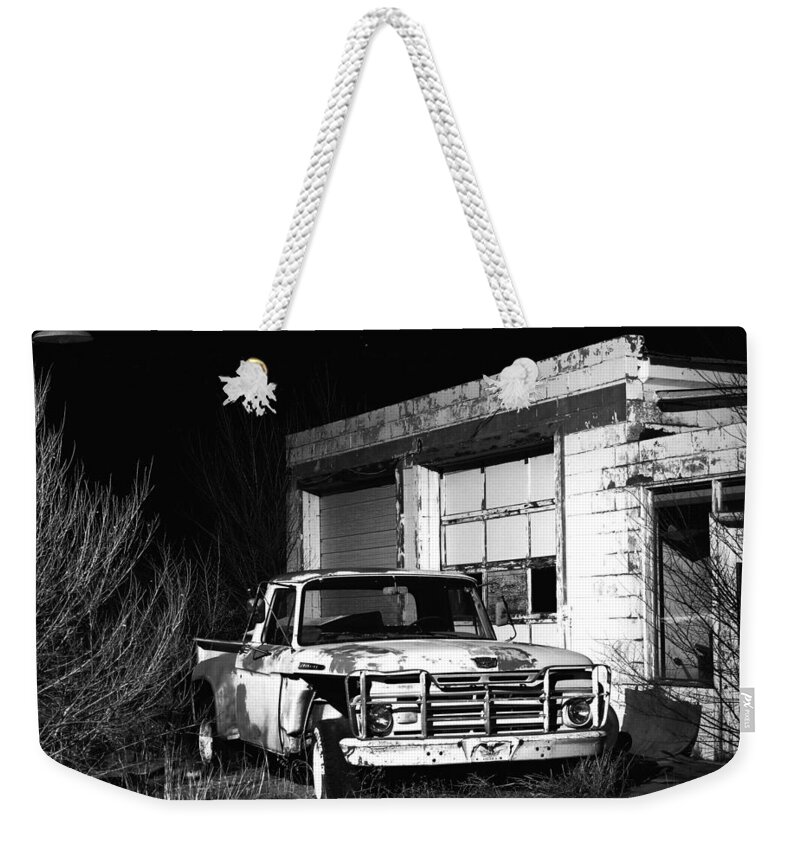 Ford Weekender Tote Bag featuring the photograph Forgotten Ford by Christopher McKenzie