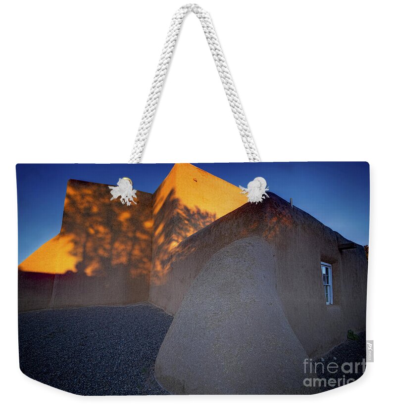 Form And Shadow Weekender Tote Bag featuring the photograph Form and Shadow--San Francisco de Asis - Color by Gary Holmes