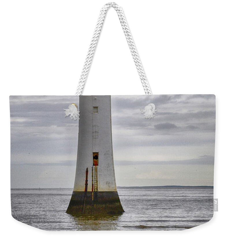Seascape Weekender Tote Bag featuring the photograph Fort Perch Lighthouse by Spikey Mouse Photography