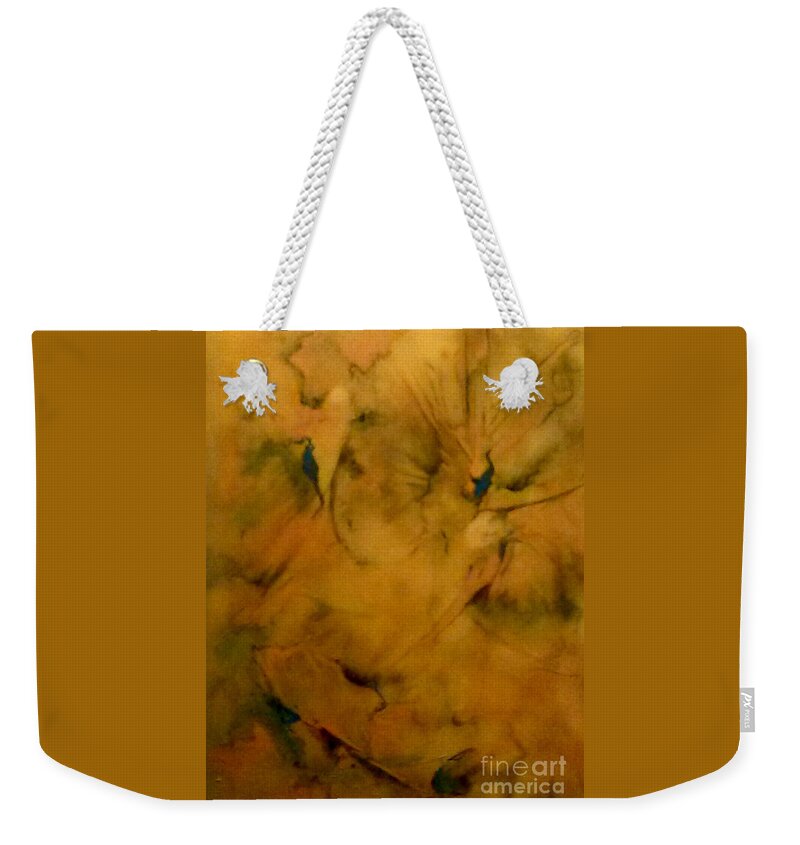 Gold Weekender Tote Bag featuring the photograph Fossils by Tamara Michael