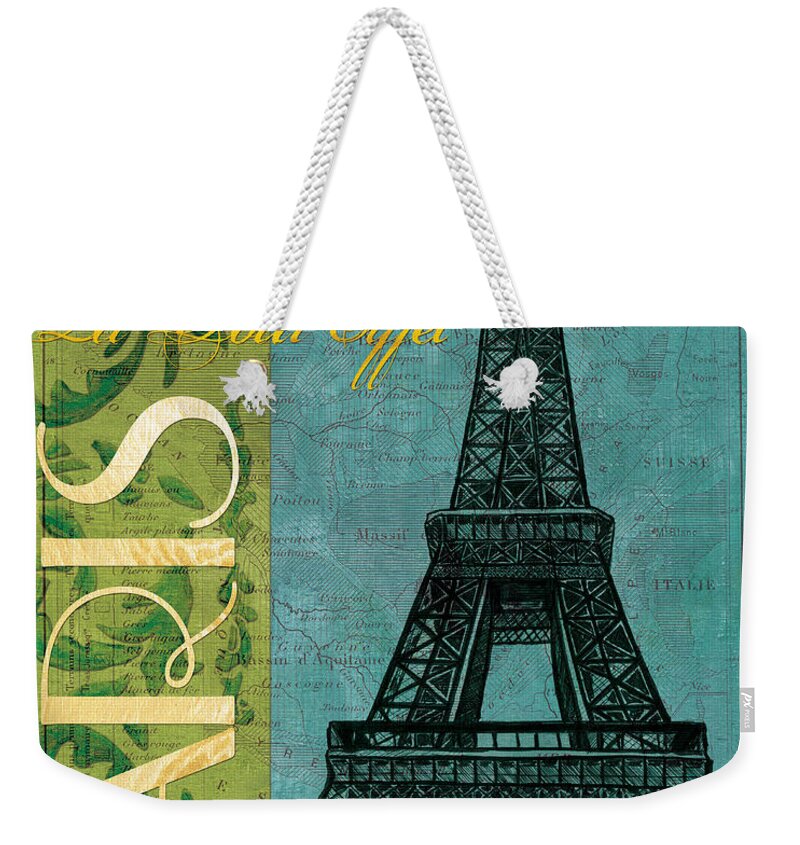 France Weekender Tote Bag featuring the painting Francaise 1 by Debbie DeWitt