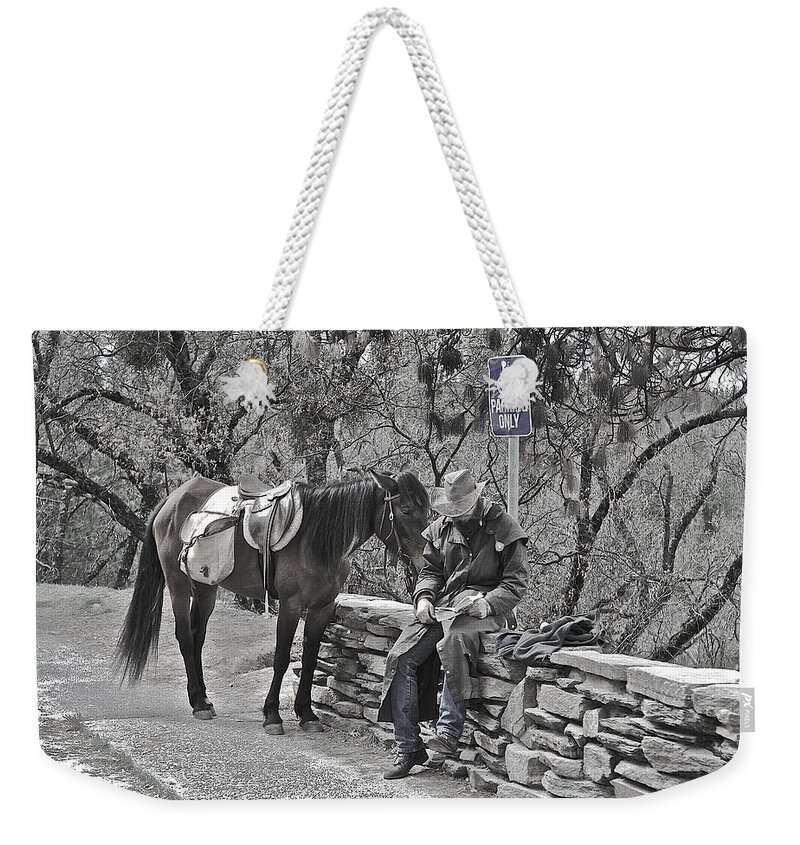 Animals Weekender Tote Bag featuring the photograph Frank and Moose by SC Heffner