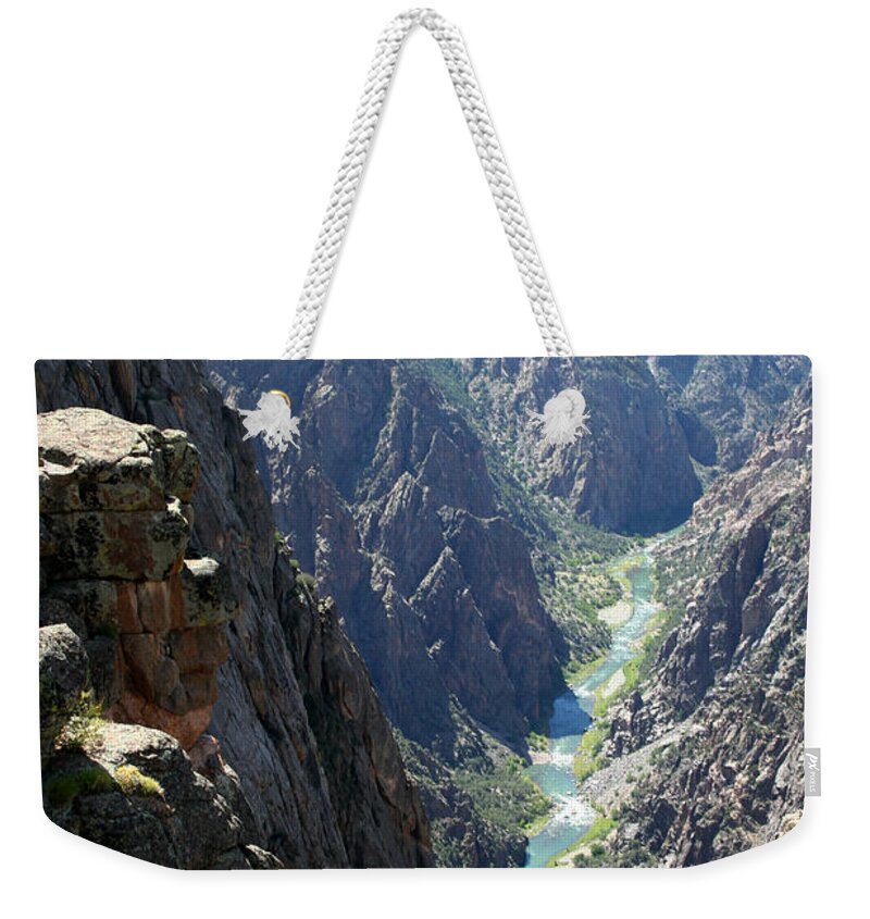 Black Canyon Weekender Tote Bag featuring the photograph Fred Flintstone of the Gunnison by Ric Bascobert