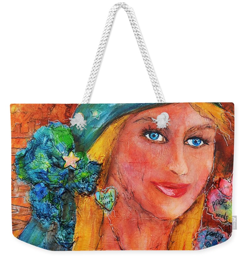 Figurative Weekender Tote Bag featuring the painting Free Spirit by Claire Bull