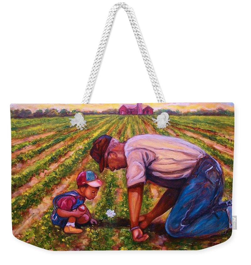 Emery Franklin Weekender Tote Bag featuring the painting Freedom by Emery Franklin