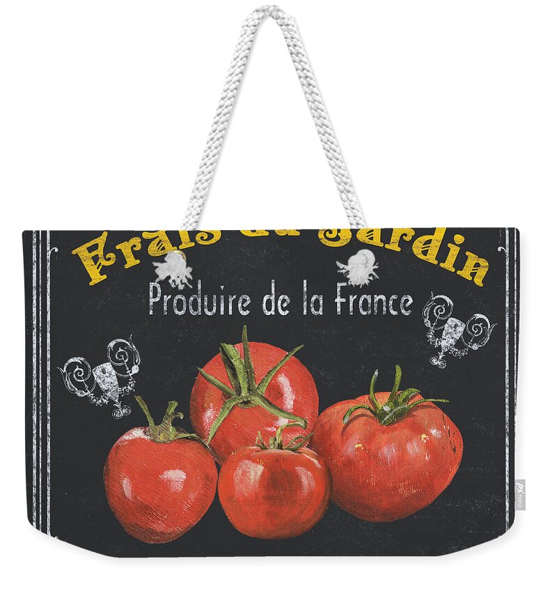 Vegetables Weekender Tote Bag featuring the painting French Vegetables 1 by Debbie DeWitt