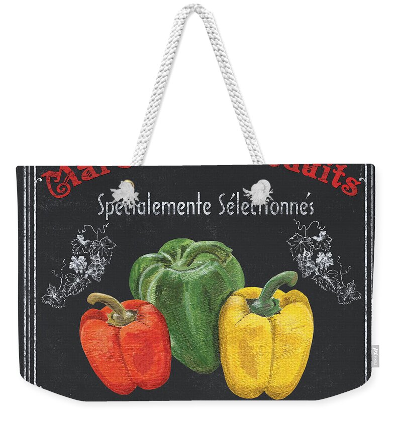 Produce Weekender Tote Bag featuring the painting French Vegetables 3 by Debbie DeWitt