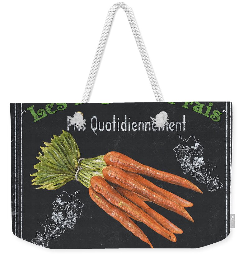 Produce Weekender Tote Bag featuring the painting French Vegetables 4 by Debbie DeWitt