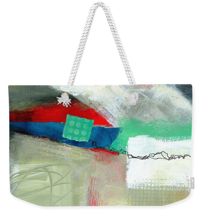 8�x8� Weekender Tote Bag featuring the painting Fresh Paint #1 by Jane Davies