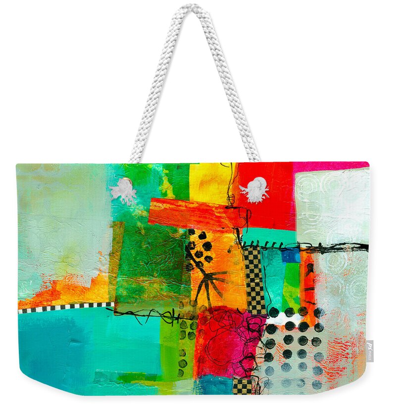 Fresh Paint Weekender Tote Bag featuring the painting Fresh Paint #5 by Jane Davies