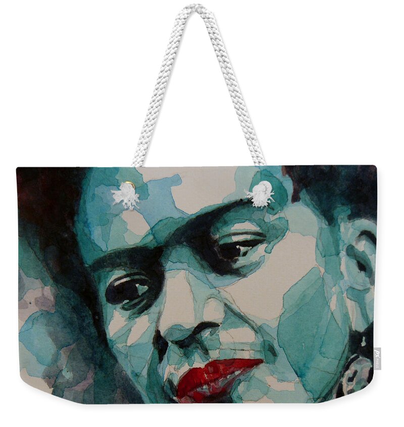 Frida Weekender Tote Bag featuring the painting Frida Kahlo by Paul Lovering
