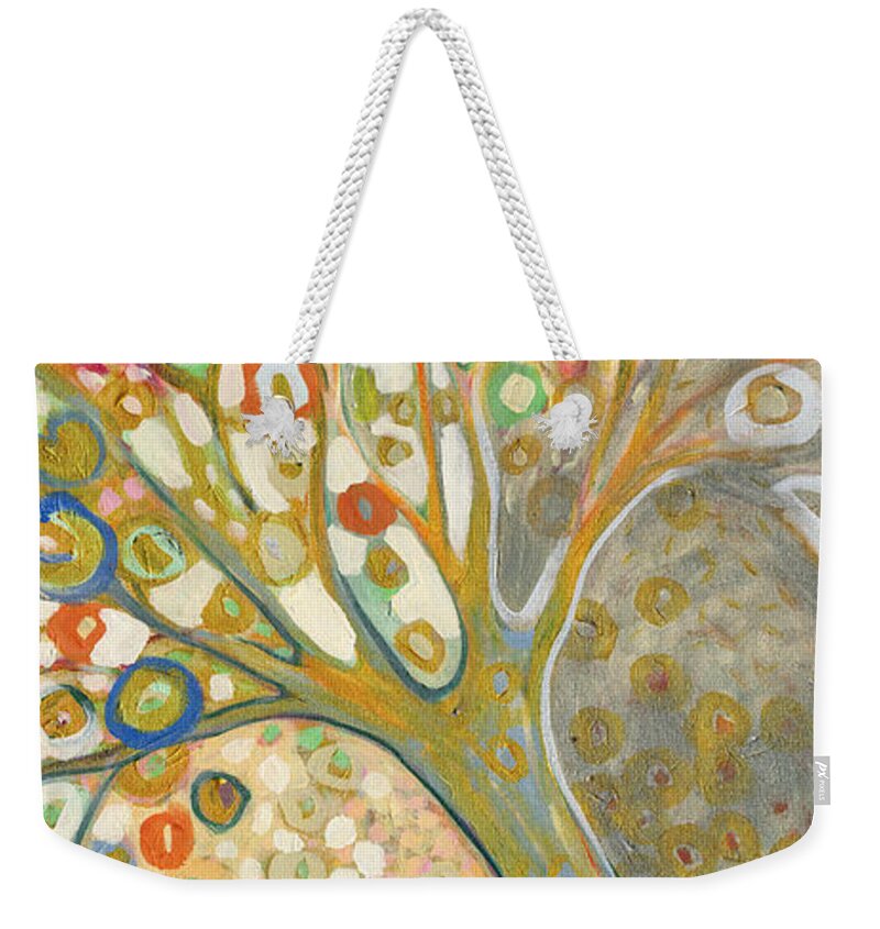 Tree Weekender Tote Bag featuring the painting From Out of the Rubble Part B by Jennifer Lommers