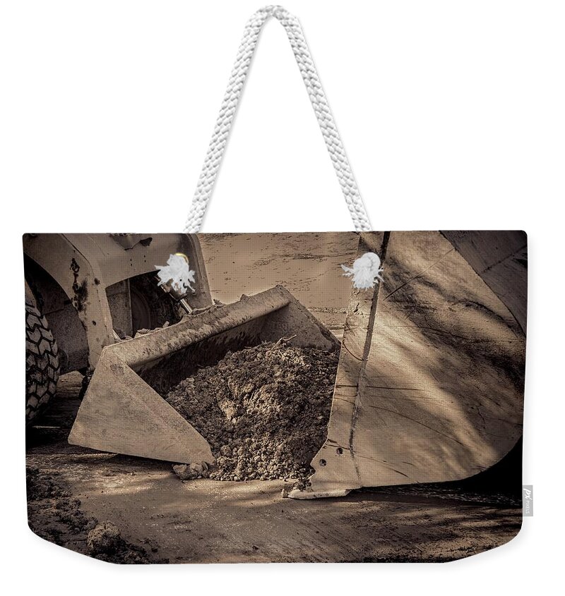 Front Weekender Tote Bag featuring the photograph Front Loader Buckets by Rudy Umans