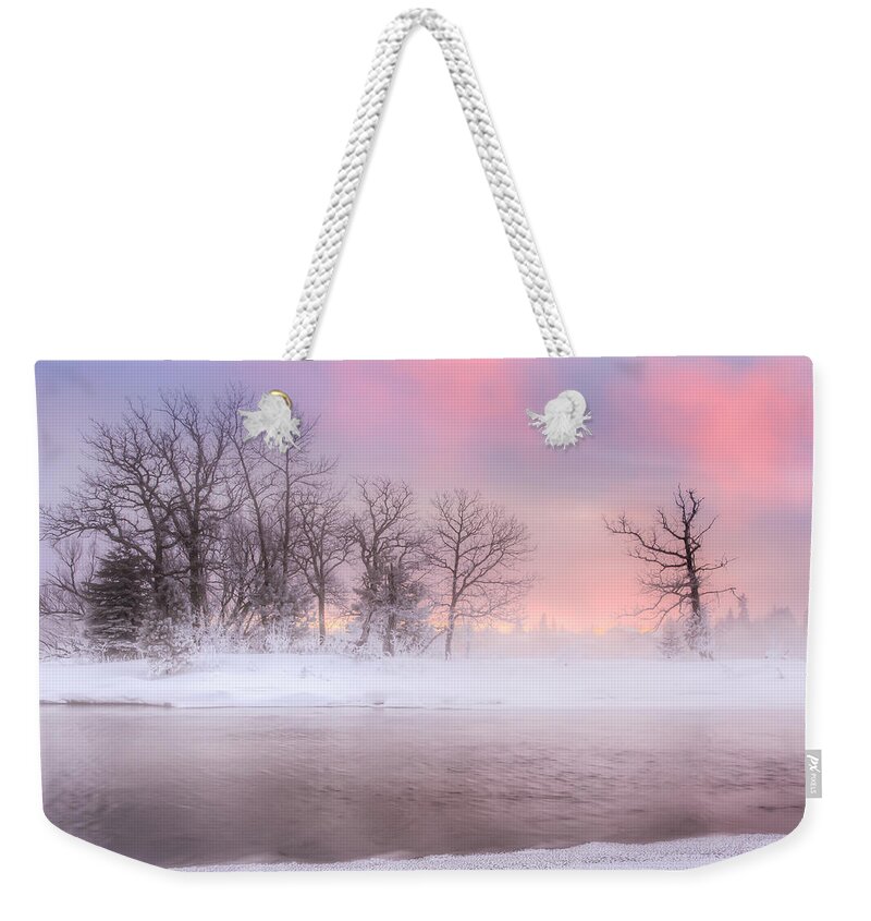 Blue Hour Weekender Tote Bag featuring the photograph Frozen Island by Jakub Sisak