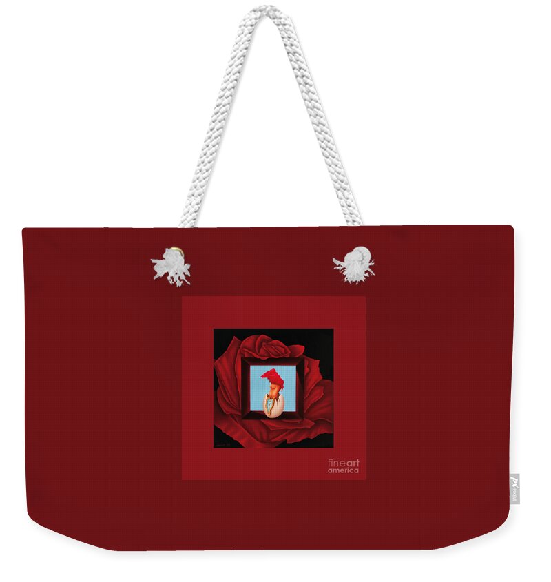 Life Weekender Tote Bag featuring the painting Surreal Fugacious by Johannes Murat