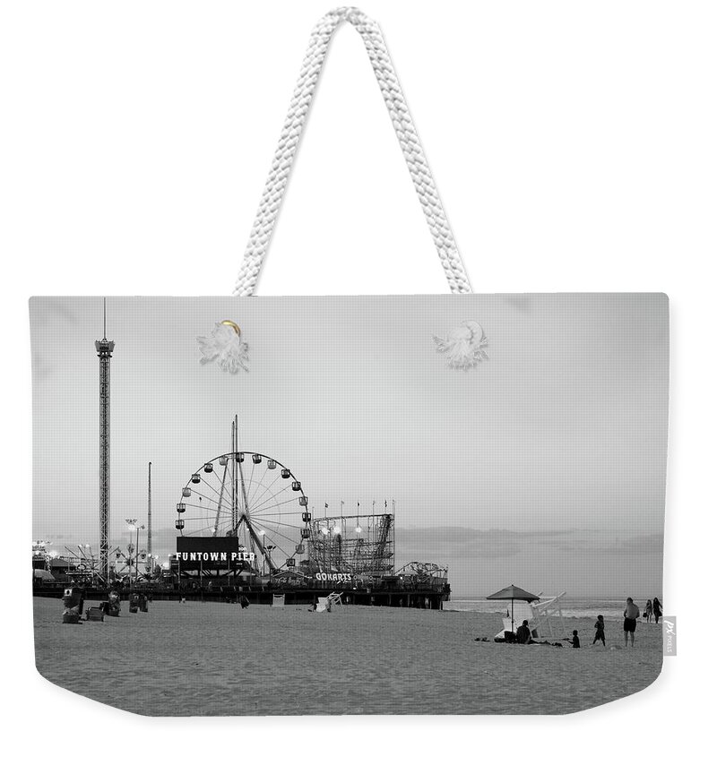Amusement Parks Weekender Tote Bag featuring the photograph Funtown Pier - Jersey Shore by Angie Tirado