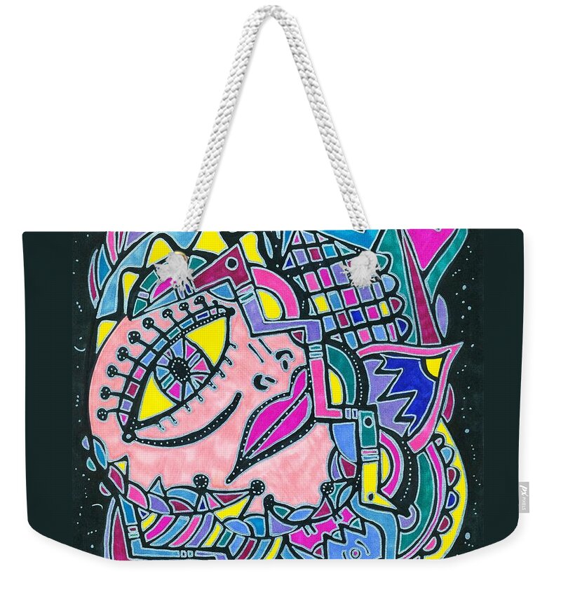 Galactic Voyage Weekender Tote Bag by Michelle Villarreal - Pixels