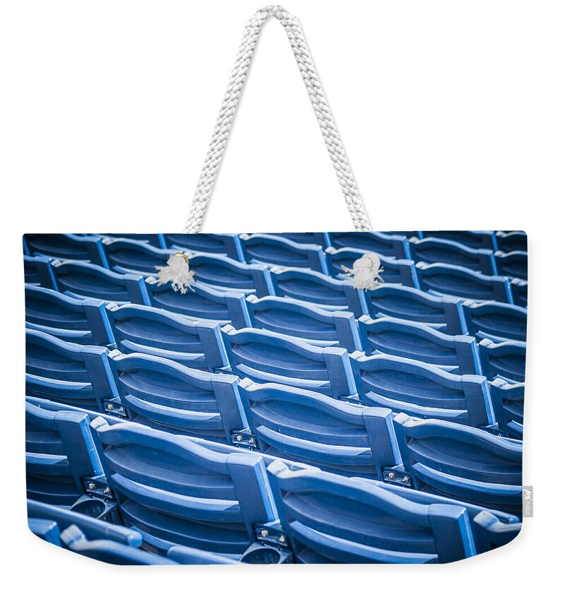 Stadium Seats Weekender Tote Bag featuring the photograph Game Time by Carolyn Marshall