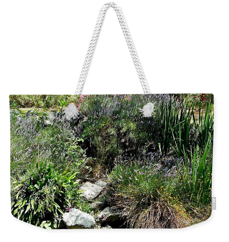 Garden Weekender Tote Bag featuring the photograph Garden Gazebo by Michele Myers