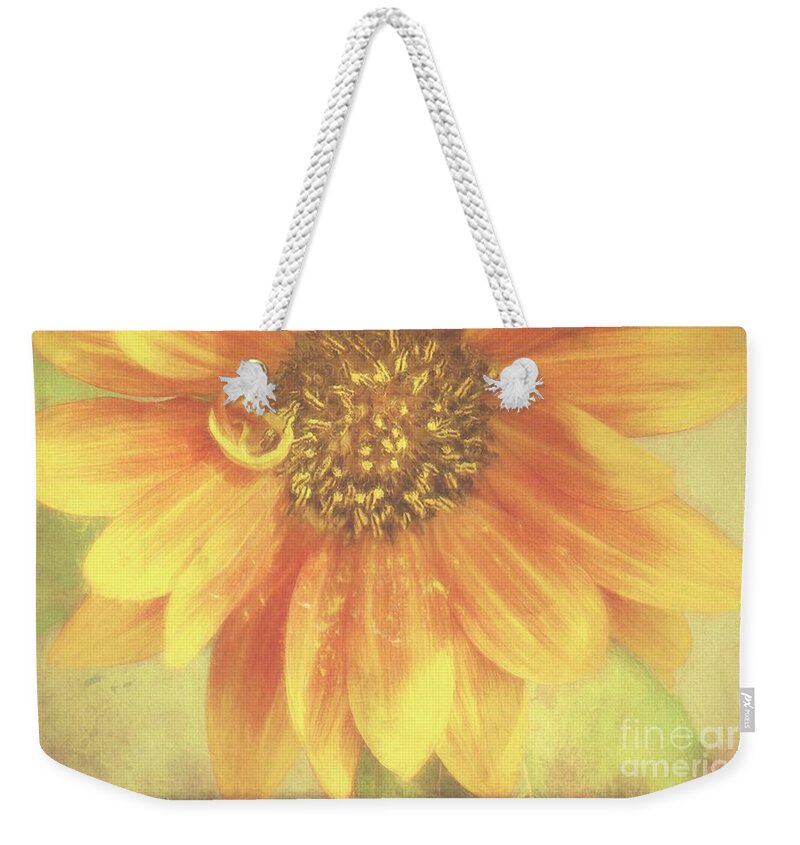 Flower Weekender Tote Bag featuring the photograph Garden Sunshine by Peggy Hughes