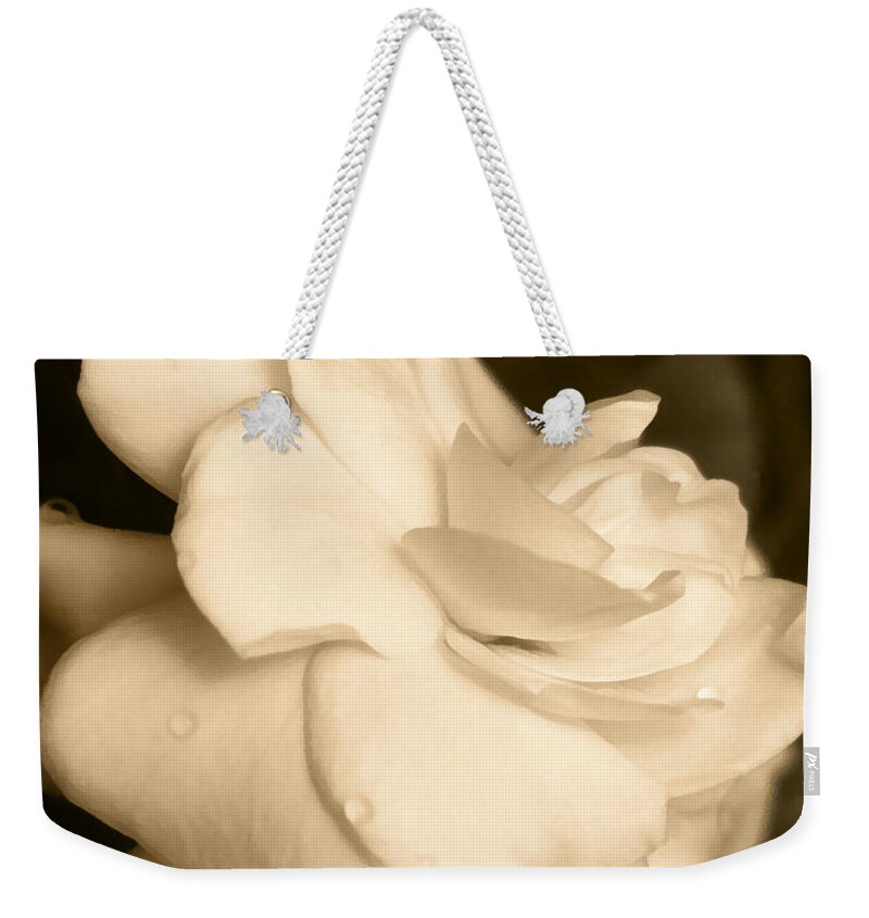  Weekender Tote Bag featuring the photograph Gardenia by Lee Owenby