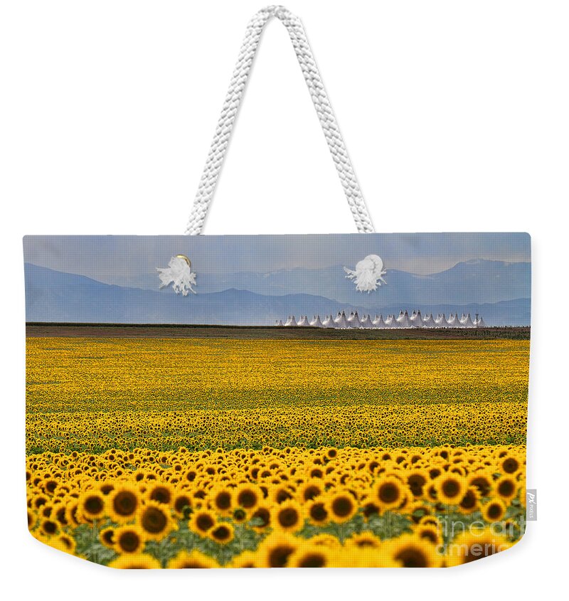 Flowers Weekender Tote Bag featuring the photograph Gateway to the Rockies by Jim Garrison