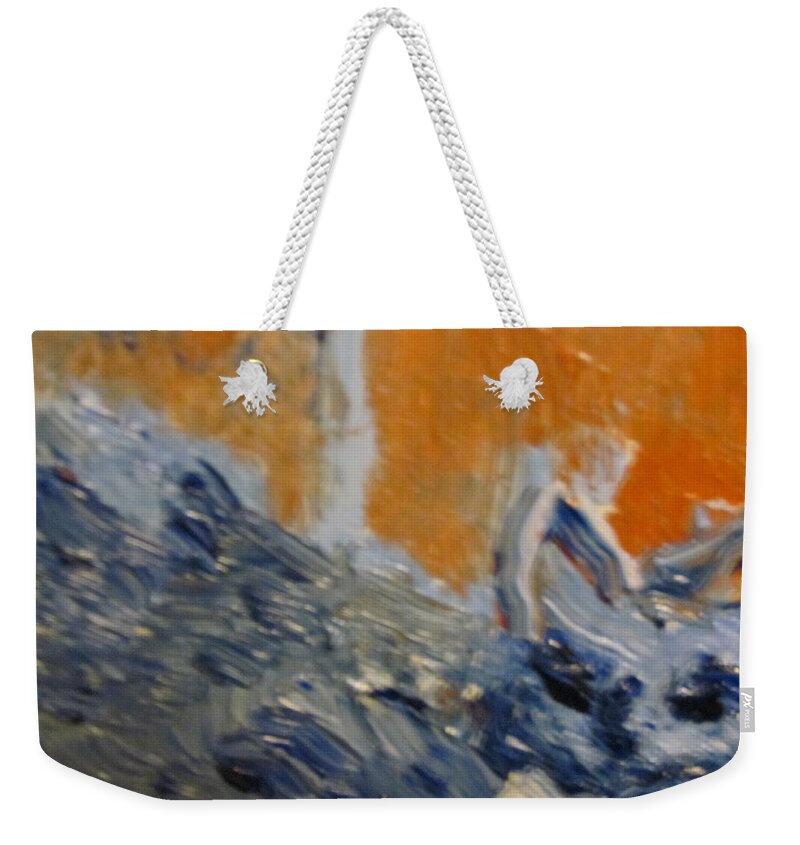 George Weekender Tote Bag featuring the painting George by Shea Holliman