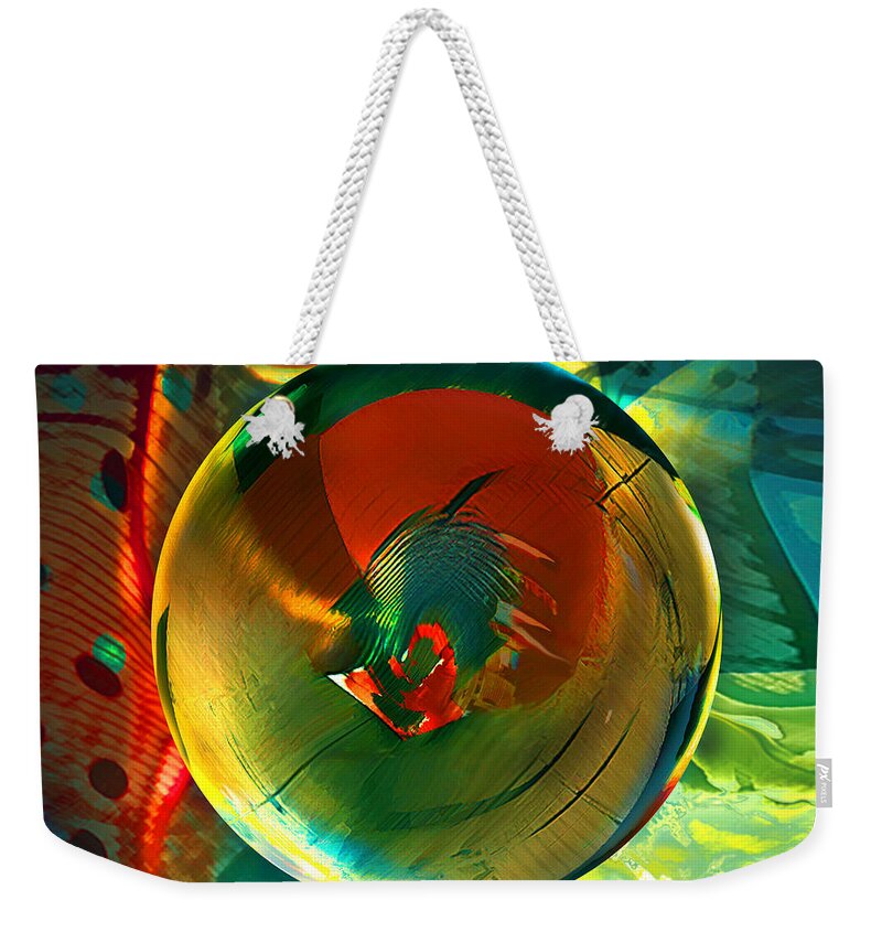  Art Globe Weekender Tote Bag featuring the painting Geronimo by Robin Moline