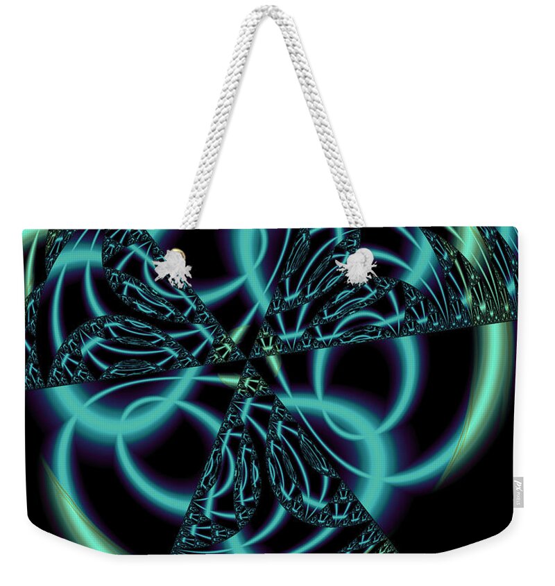 Abstract Weekender Tote Bag featuring the digital art Gingezel 1 The Limit by Judi Suni Hall