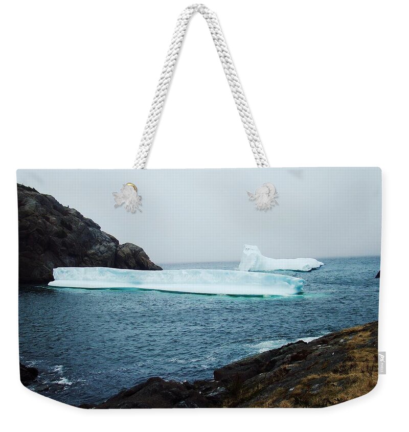 Icebergs Weekender Tote Bag featuring the photograph Glacial Beauty by Zinvolle Art