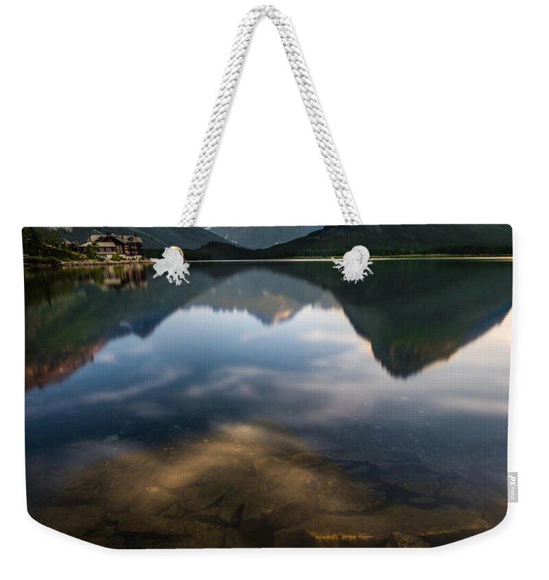 Glacier Weekender Tote Bag featuring the photograph Glacier National Park 2 by Larry Marshall